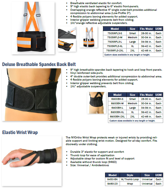 Deluxe Ventilated RF Elastic Back Belt